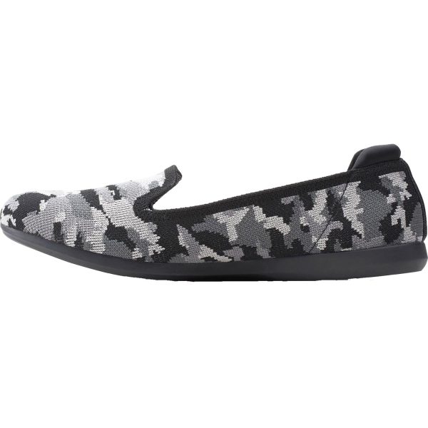 Women s Clarks Cloudsteppers Carly Dream Black Camo Textile Sale