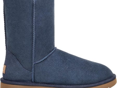 Women s UGG Classic Short II Navy Sheepskin Online Hot Sale