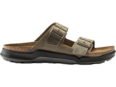 Men s Birkenstock Arizona Rugged Faded Khaki Oiled Leather Cheap