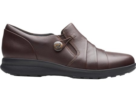 Women s Clarks Un Adorn Loop Dark Brown Leather on Sale