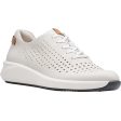 Women s Clarks Un Rio Tie White Leather Supply