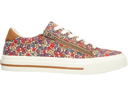 Women s Taos Z Soul Red Floral Canvas on Sale