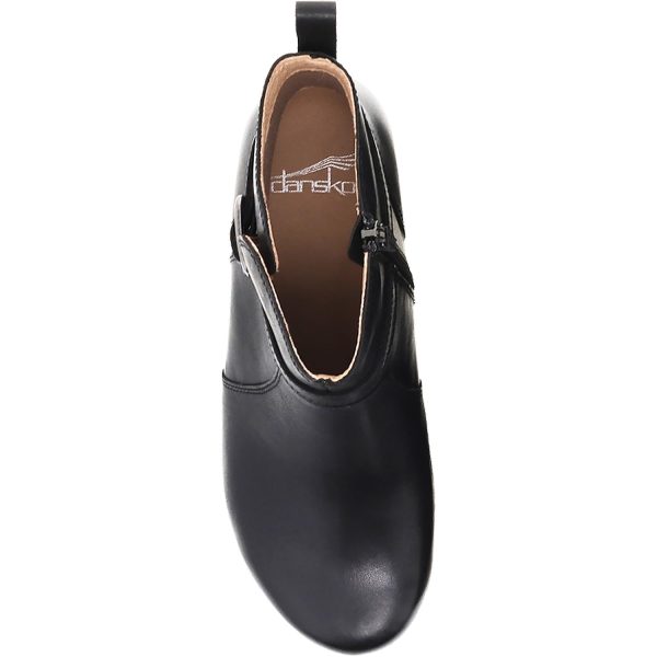 Women s Dansko Anya Black Waxy Burnished Leather Sale