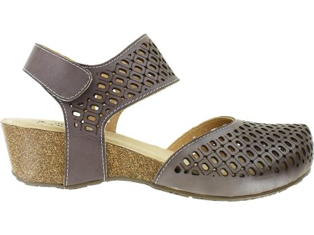 Women s Spring Step Poppiri Grey Leather Fashion