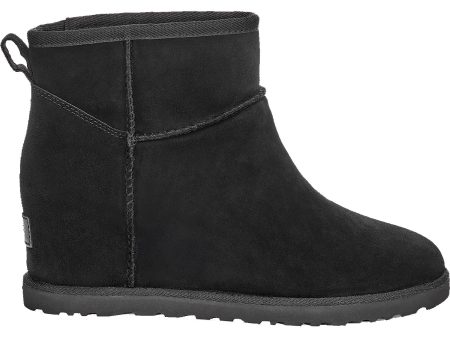 Women s UGG Classic Femme Mini Black Suede Online