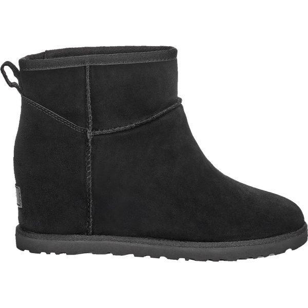 Women s UGG Classic Femme Mini Black Suede Online