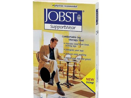 Men s Jobst Over The Calf 8-15 mmHg Black Large Online Hot Sale