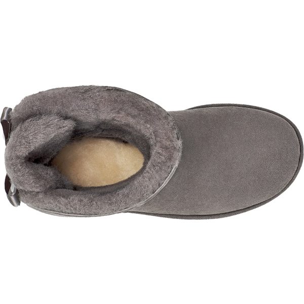 Women s UGG Bailey Bow II #1016225 Grey Sheepskin For Discount