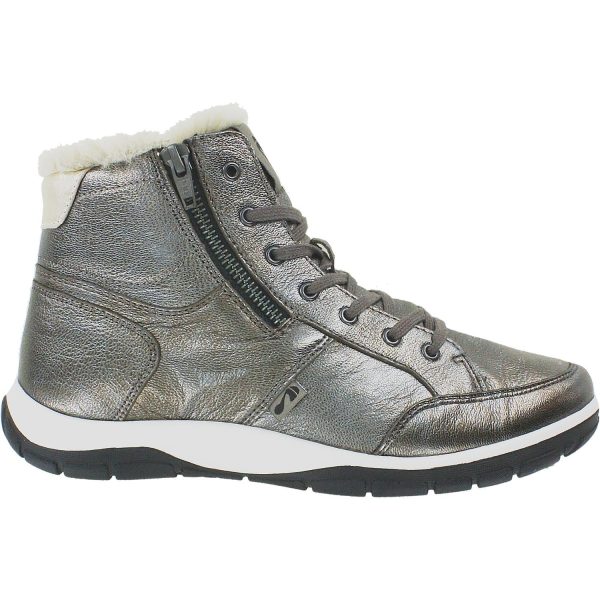 Women s Strive Chatsworth Anthracite Metallic Leather Cheap