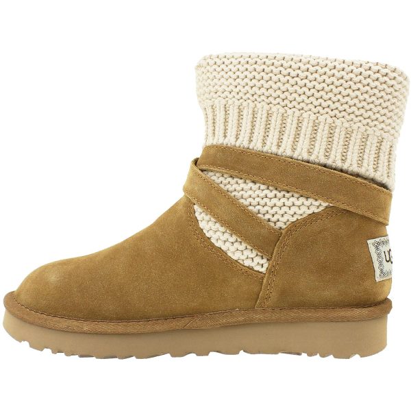 Women s UGG Purl Strap Boot Chestnut Suede Online Hot Sale