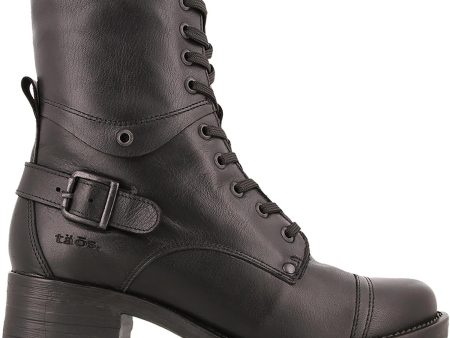 Women s Taos Crave Black Black Waterproof Leather on Sale