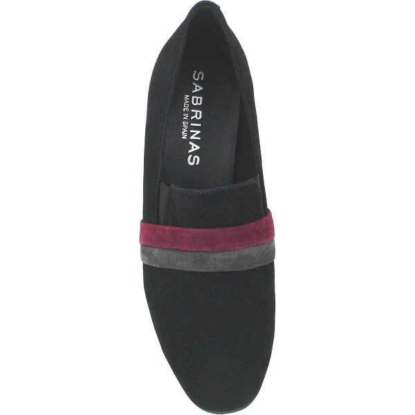 Women s Sabrinas Quebec 89504 Black Grey Burgundy Suede Discount