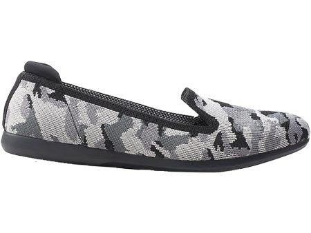 Women s Clarks Cloudsteppers Carly Dream Black Camo Textile Sale