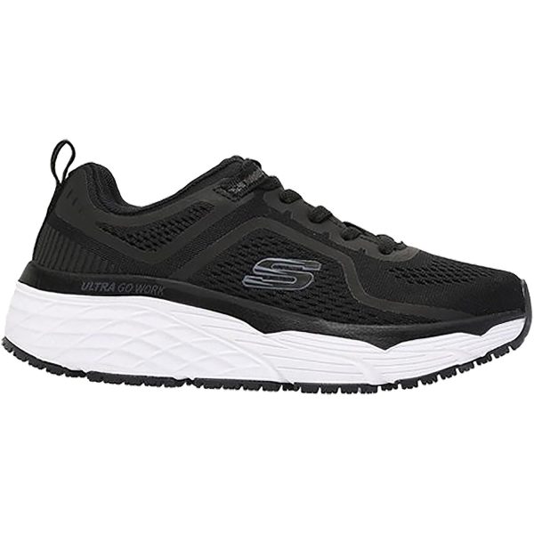 Women s Skechers Max Cushioning Elite Black White Fabric For Discount