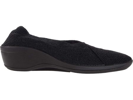 Women s Arcopedico Mailu Black Knit Nylon Cheap