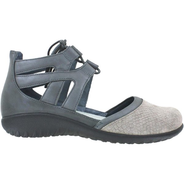 Women s Naot Kata Grey Iguana Shadow Tin Leather on Sale