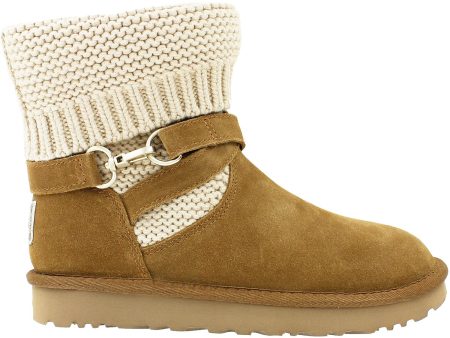 Women s UGG Purl Strap Boot Chestnut Suede Online Hot Sale