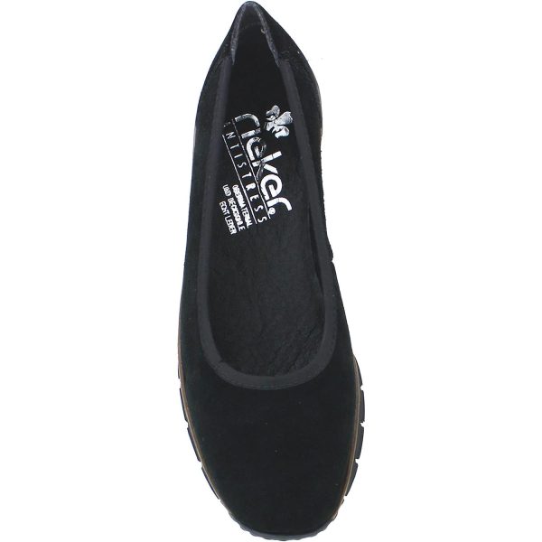 Women s Rieker 53770-00 Doris Black Suede Online Sale