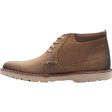 Men s Clarks Vargo Mid Dark Tan Leather Cheap