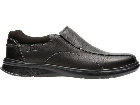 Men s Clarks Cotrell Step Black Leather For Cheap