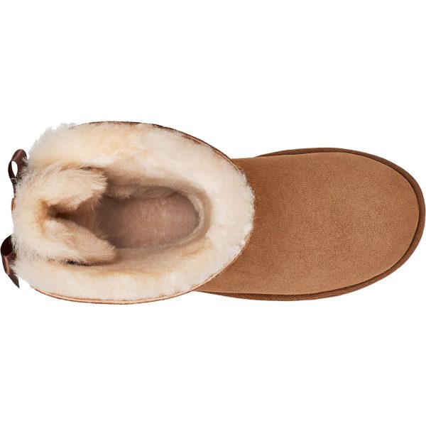 Women s UGG Bailey Bow II Chestnut Sheepskin Online Hot Sale