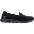 Women s Skechers GOwalk 5 Blessed Black Black Knit Fabric Fashion