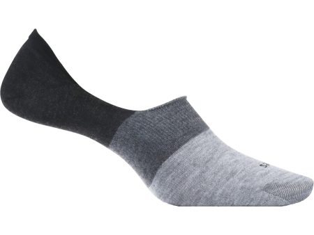 Men s Feetures Everyday Hidden Socks Colorblock Charcoal Fashion