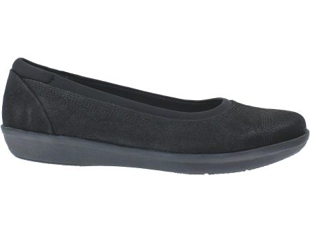 Women s Clarks Cloudsteppers Ayla Low Black Fabric Fashion