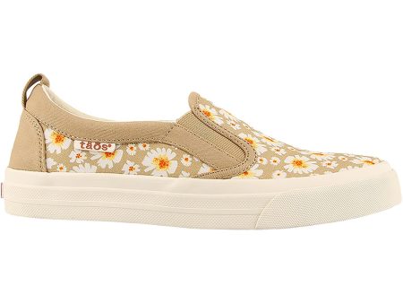 Women s Taos Rubber Soul Tan Daisy Canvas on Sale