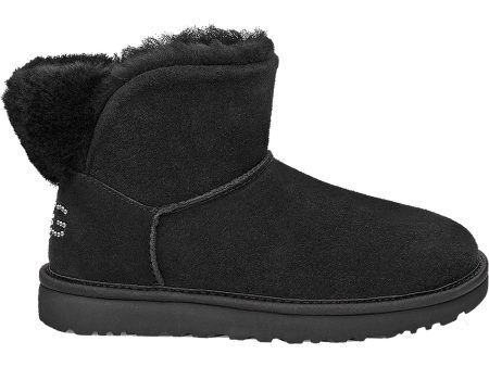 Women s UGG Classic Bling Mini Black Sheepskin For Discount