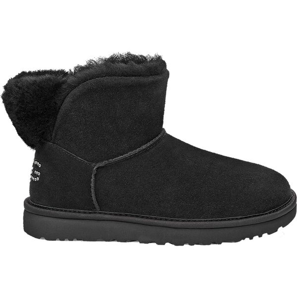 Women s UGG Classic Bling Mini Black Sheepskin For Discount