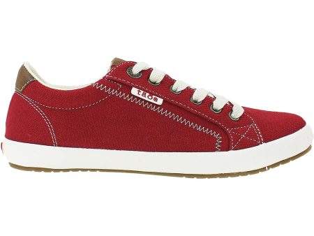 Women s Taos Star Burst Red Canvas Hot on Sale