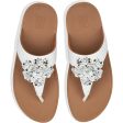 Women s Fit Flop Lottie Corsage White Microfibre Fashion