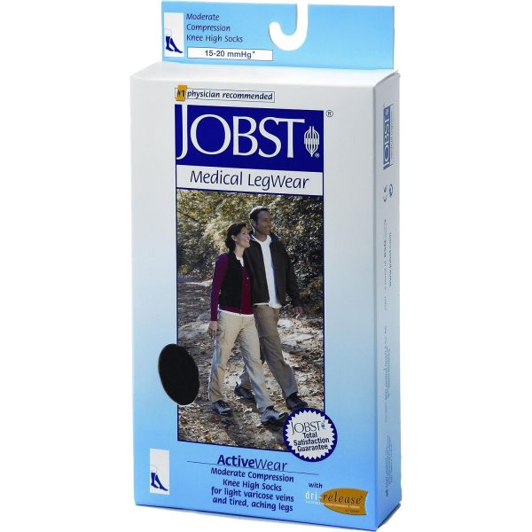 Unisex Jobst Activewear 15-20 mmHg Black Large Online Hot Sale