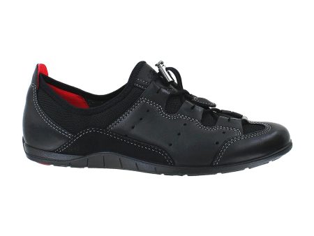 Women s Ecco Bluma Toggle Black Black Leather Mesh For Cheap