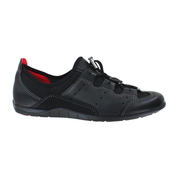 Women s Ecco Bluma Toggle Black Black Leather Mesh For Cheap