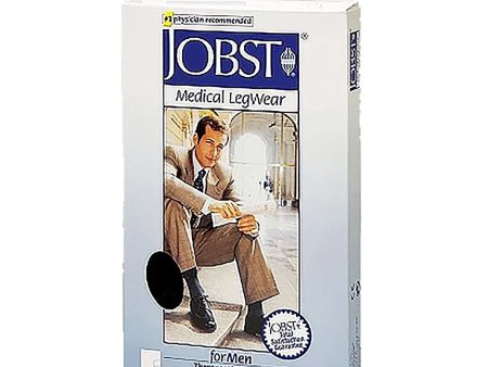 Men s Jobst Knee High Socks 15-20 mmHg Black Large Online now