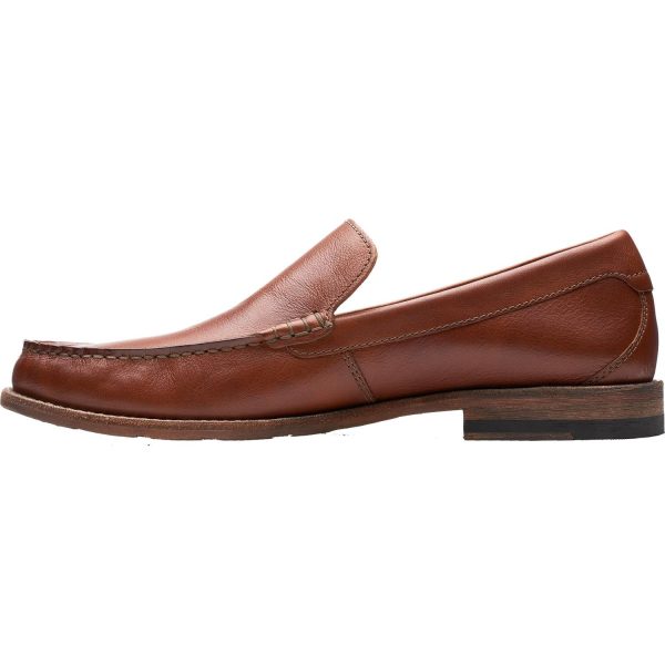 Men s Clarks Pace Barnes Dark Tan Leather For Sale