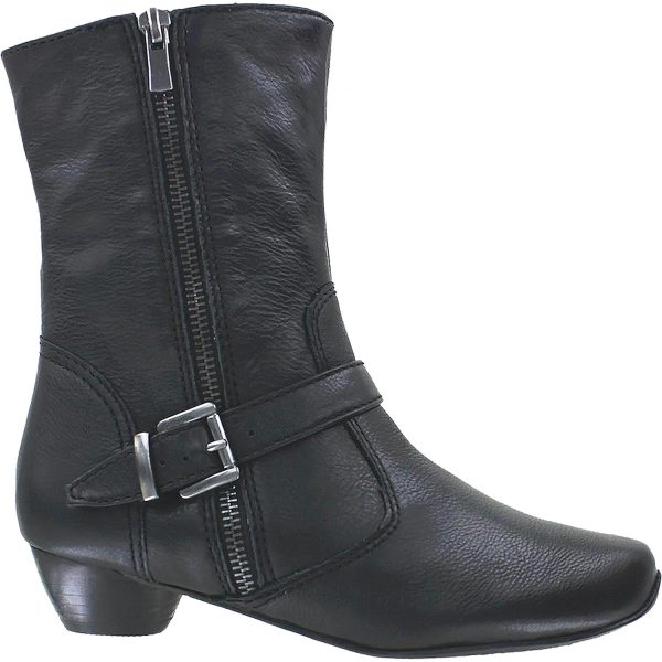 Women s Ziera Cindy Black Leather For Cheap