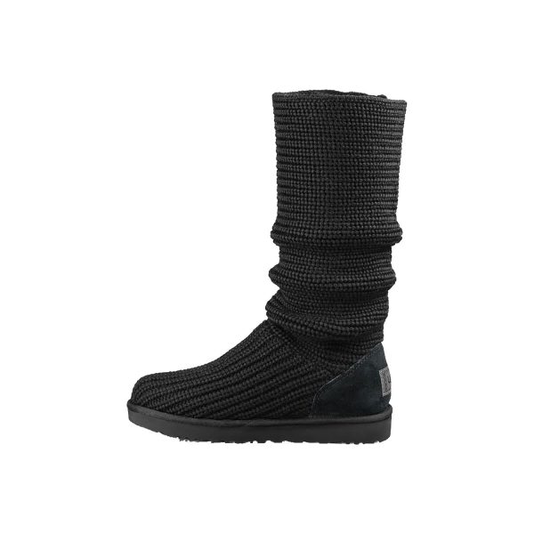 Women s UGG Classic Cardy Black Knit Fabric Online