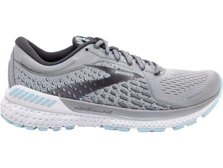 Women s Brooks Adrenaline GTS 21 Oyster Alloy Light Blue Mesh For Cheap