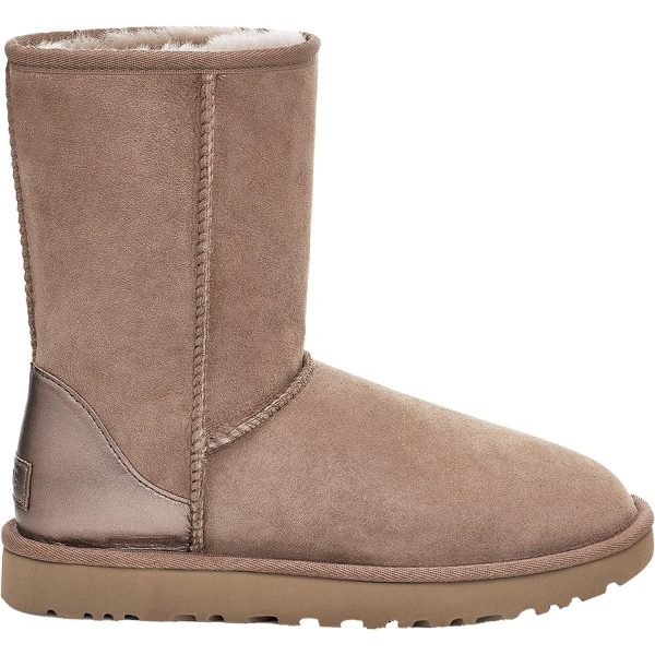 Women s UGG Classic Short II Metallic Caribou Sheepskin Discount