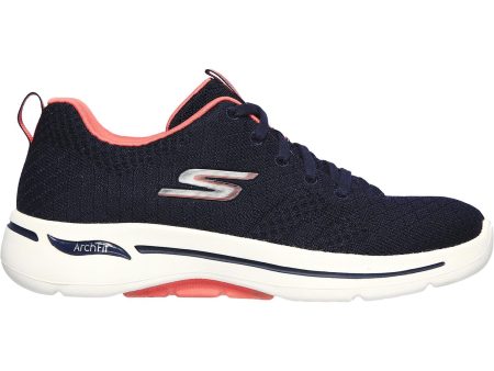 Women s Skechers GOwalk Arch Fit Unify Navy Coral Fabric For Discount