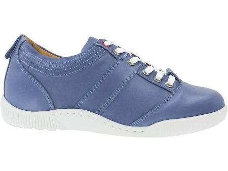 Women s Viktor Shoes Heather Blue Leather Hot on Sale