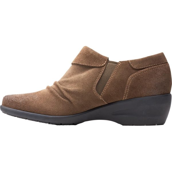 Women s Clarks Rosely Lo Dark Olive Suede Online