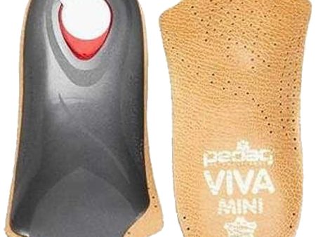 Unisex Pedag Viva Mini 3 4 Orthotic Insoles Tan Leather For Discount