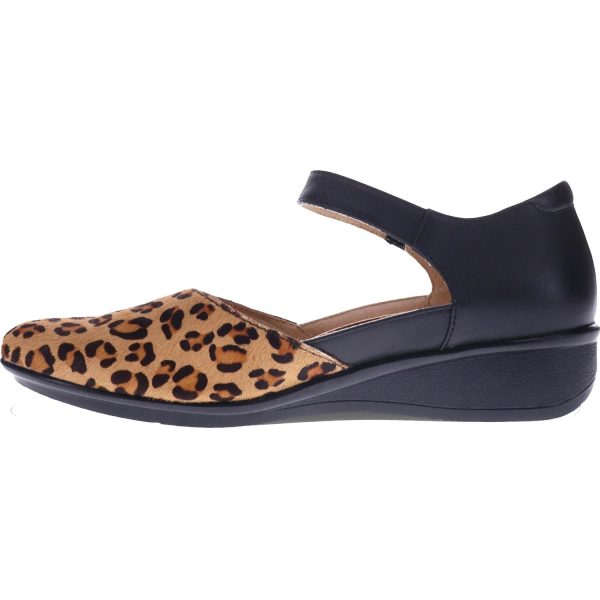 Women s Revere Osaka Leopard Black French Leather Online Hot Sale