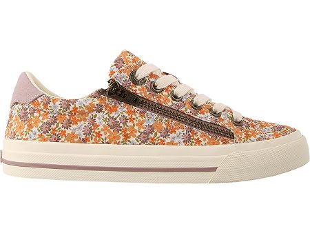 Women s Taos Z Soul Peach Floral Multi Canvas Cheap