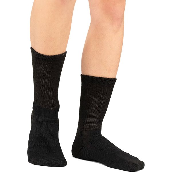 Unisex Thorlos WX-11 Walking Crew Socks - Moderate Cushion (Wom 6.5-10 Men 5.5-8.5) Black on Sale