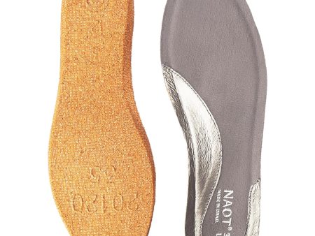 Women s Naot Aura Replacement Footbed Silver Leather Online now